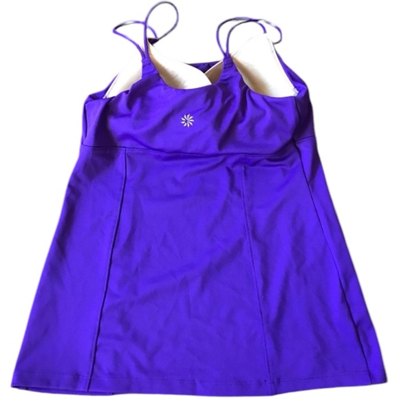 Athleta Purple Wild Card Yoga Bra Strappy Tank size 34B - Picture 2 of 6